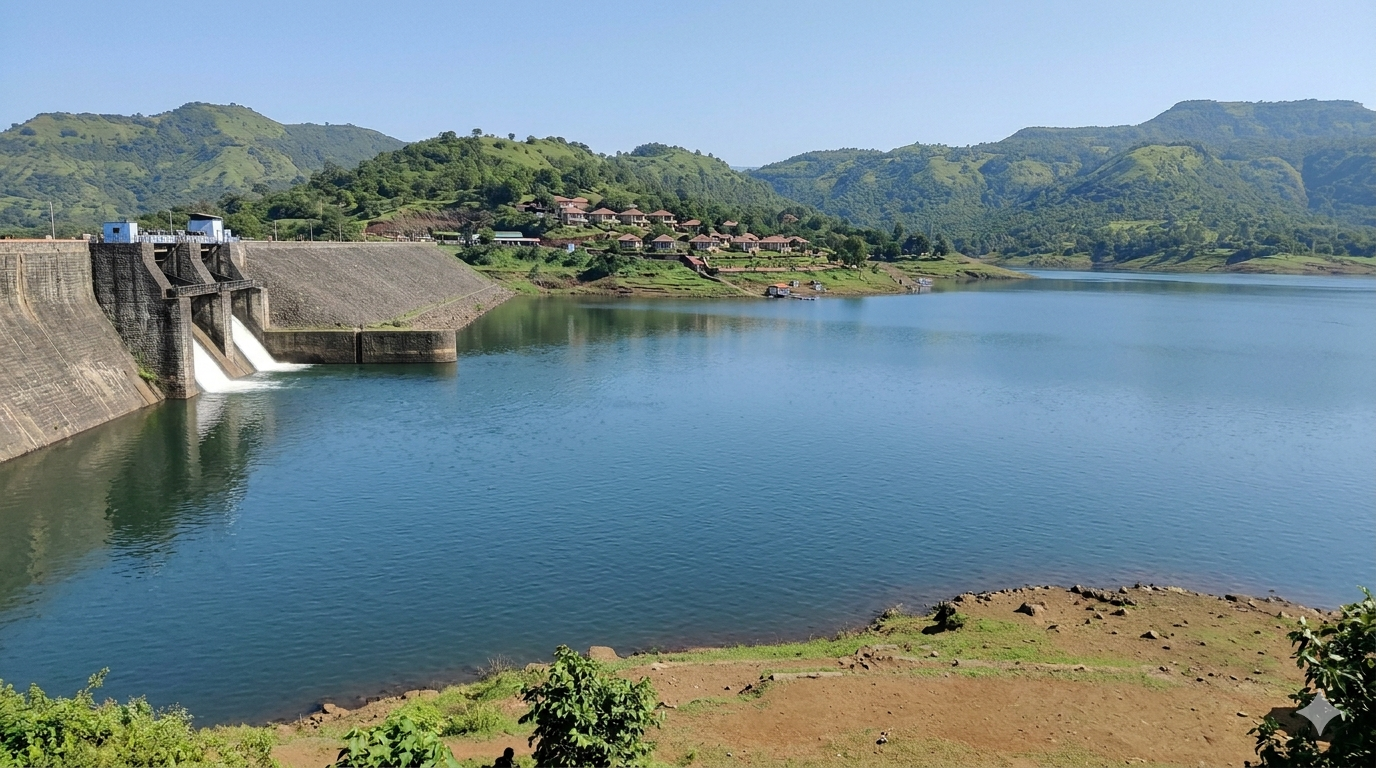 Panshet Dam / lake views & leisure