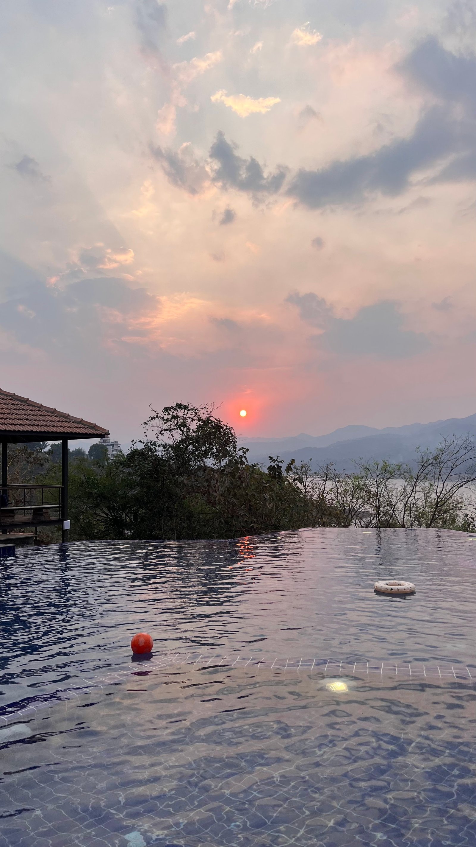 Pool surrounded by nature