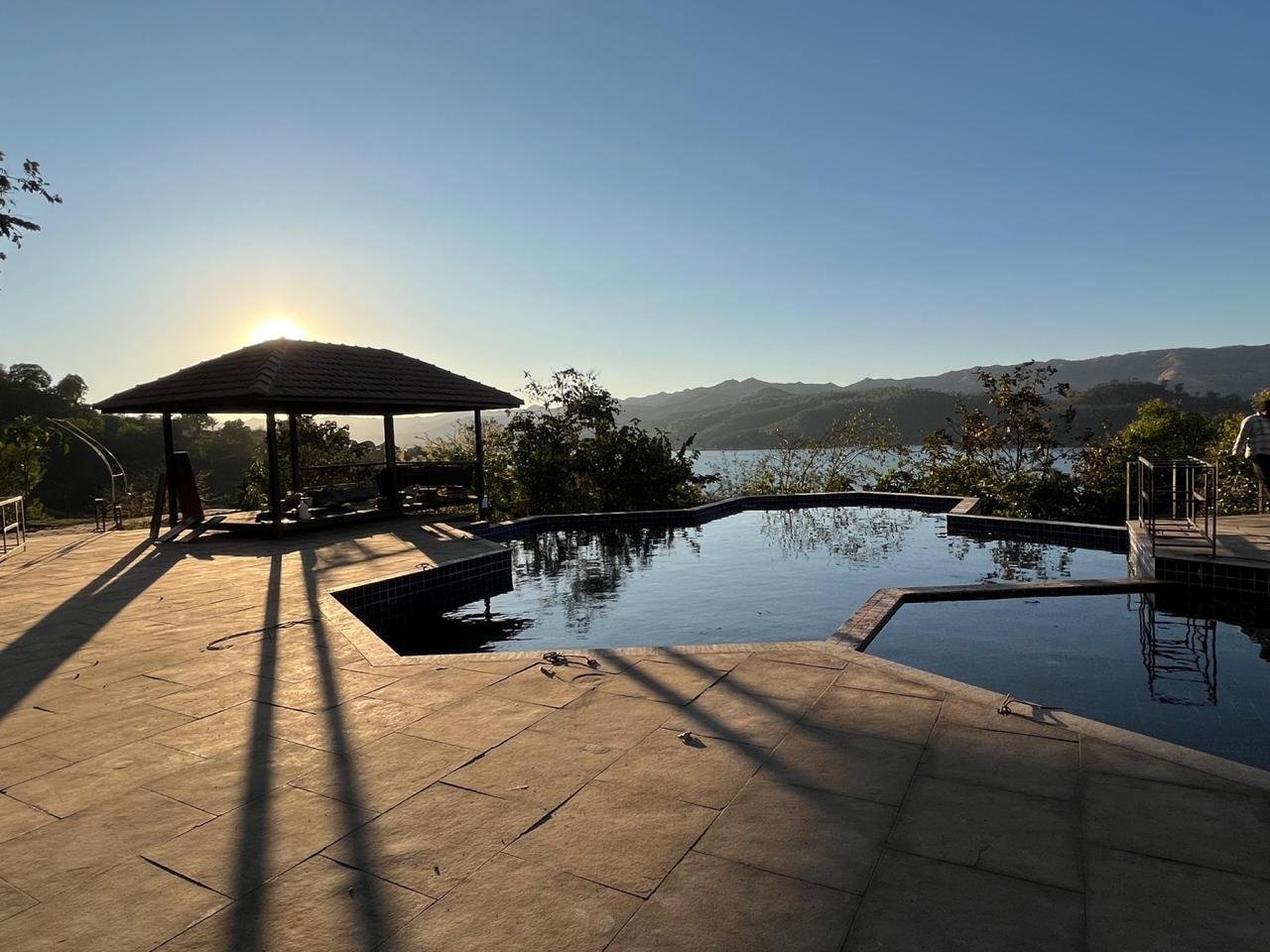 Pool surrounded by nature